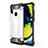 Custodia Silicone e Plastica Opaca Cover WL1 per Samsung Galaxy M11 Argento