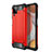 Custodia Silicone e Plastica Opaca Cover WL1 per Samsung Galaxy M12 Rosso