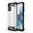 Custodia Silicone e Plastica Opaca Cover WL1 per Samsung Galaxy M32 5G Argento