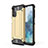 Custodia Silicone e Plastica Opaca Cover WL1 per Samsung Galaxy M32 5G Oro