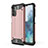 Custodia Silicone e Plastica Opaca Cover WL1 per Samsung Galaxy M32 5G Oro Rosa