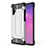 Custodia Silicone e Plastica Opaca Cover WL1 per Samsung Galaxy Note 10 Plus 5G Argento