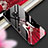 Custodia Silicone Gel Laterale Abito Ragazza Specchio Cover K01 per Huawei Mate 20 Rosso e Nero