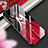 Custodia Silicone Gel Laterale Abito Ragazza Specchio Cover K02 per Huawei P20 Rosso