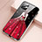 Custodia Silicone Gel Laterale Abito Ragazza Specchio Cover per Apple iPhone 12 Mini Rosso Rosa