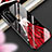Custodia Silicone Gel Laterale Abito Ragazza Specchio Cover per Huawei P40 Pro Rosso