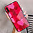 Custodia Silicone Gel Laterale Amore Cuore Specchio Cover per Huawei P30 Rosso