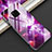 Custodia Silicone Gel Laterale Fantasia Modello Specchio Cover K02 per Huawei Mate 20 Pro Viola