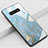Custodia Silicone Gel Laterale Fantasia Modello Specchio Cover K02 per Samsung Galaxy S10 5G Ciano
