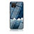 Custodia Silicone Gel Laterale Fantasia Modello Specchio Cover LS1 per Google Pixel 4 XL Blu