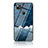Custodia Silicone Gel Laterale Fantasia Modello Specchio Cover LS1 per Google Pixel 4a Blu