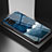 Custodia Silicone Gel Laterale Fantasia Modello Specchio Cover LS1 per Oppo A55S 5G Blu