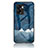 Custodia Silicone Gel Laterale Fantasia Modello Specchio Cover LS1 per Oppo A77 5G Blu