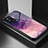 Custodia Silicone Gel Laterale Fantasia Modello Specchio Cover LS1 per Oppo Reno6 Lite Viola