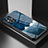 Custodia Silicone Gel Laterale Fantasia Modello Specchio Cover LS1 per Oppo Reno8 Lite 5G Blu