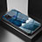 Custodia Silicone Gel Laterale Fantasia Modello Specchio Cover LS1 per Samsung Galaxy A21s Blu