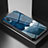 Custodia Silicone Gel Laterale Fantasia Modello Specchio Cover LS1 per Samsung Galaxy M02 Blu