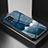 Custodia Silicone Gel Laterale Fantasia Modello Specchio Cover LS1 per Samsung Galaxy M42 5G Blu