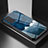 Custodia Silicone Gel Laterale Fantasia Modello Specchio Cover LS1 per Samsung Galaxy Note 20 5G Blu