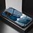 Custodia Silicone Gel Laterale Fantasia Modello Specchio Cover LS2 per Oppo Reno8 T 4G Blu