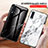 Custodia Silicone Gel Laterale Fantasia Modello Specchio Cover LS2 per Samsung Galaxy A70