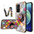 Custodia Silicone Gel Laterale Fantasia Modello Specchio Cover LS3 per Oppo A94 5G Multicolore