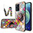 Custodia Silicone Gel Laterale Fantasia Modello Specchio Cover LS3 per Oppo Find X3 Pro 5G Multicolore