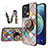 Custodia Silicone Gel Laterale Fantasia Modello Specchio Cover LS3 per Oppo Reno8 5G Multicolore