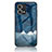 Custodia Silicone Gel Laterale Fantasia Modello Specchio Cover LS4 per Oppo F21s Pro 4G Blu