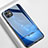 Custodia Silicone Gel Laterale Fantasia Modello Specchio Cover M01 per Apple iPhone 11 Blu