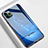 Custodia Silicone Gel Laterale Fantasia Modello Specchio Cover M01 per Apple iPhone 11 Pro Blu