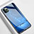 Custodia Silicone Gel Laterale Fantasia Modello Specchio Cover M01 per Apple iPhone 11 Pro Max Blu