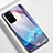 Custodia Silicone Gel Laterale Fantasia Modello Specchio Cover M01 per Samsung Galaxy S20 Plus 5G Viola