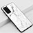 Custodia Silicone Gel Laterale Fantasia Modello Specchio Cover M02 per Samsung Galaxy S20 Bianco