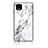 Custodia Silicone Gel Laterale Fantasia Modello Specchio Cover per Google Pixel 4 XL Bianco