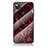 Custodia Silicone Gel Laterale Fantasia Modello Specchio Cover per Google Pixel 4a Rosso