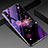 Custodia Silicone Gel Laterale Fantasia Modello Specchio Cover per Huawei Enjoy 10e Viola