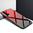 Custodia Silicone Gel Laterale Fantasia Modello Specchio Cover per Huawei Honor 20 Pro Rosso