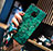 Custodia Silicone Gel Laterale Fantasia Modello Specchio Cover per Huawei Mate 20 Verde