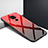 Custodia Silicone Gel Laterale Fantasia Modello Specchio Cover per Huawei Mate 30 Lite Rosso