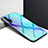 Custodia Silicone Gel Laterale Fantasia Modello Specchio Cover per Huawei Nova 5T Ciano