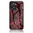 Custodia Silicone Gel Laterale Fantasia Modello Specchio Cover per OnePlus Nord N20 SE Rosso