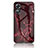 Custodia Silicone Gel Laterale Fantasia Modello Specchio Cover per Oppo A17 Rosso