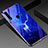 Custodia Silicone Gel Laterale Fantasia Modello Specchio Cover per Oppo A31 Blu