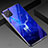 Custodia Silicone Gel Laterale Fantasia Modello Specchio Cover per Oppo A92s 5G Blu