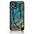 Custodia Silicone Gel Laterale Fantasia Modello Specchio Cover per Oppo F21s Pro 4G Blu