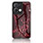 Custodia Silicone Gel Laterale Fantasia Modello Specchio Cover per Oppo Reno8 Pro+ Plus 5G Rosso