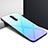 Custodia Silicone Gel Laterale Fantasia Modello Specchio Cover per Realme X2 Pro Ciano