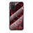 Custodia Silicone Gel Laterale Fantasia Modello Specchio Cover per Samsung Galaxy A02s Rosso