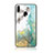 Custodia Silicone Gel Laterale Fantasia Modello Specchio Cover per Samsung Galaxy A20e Verde